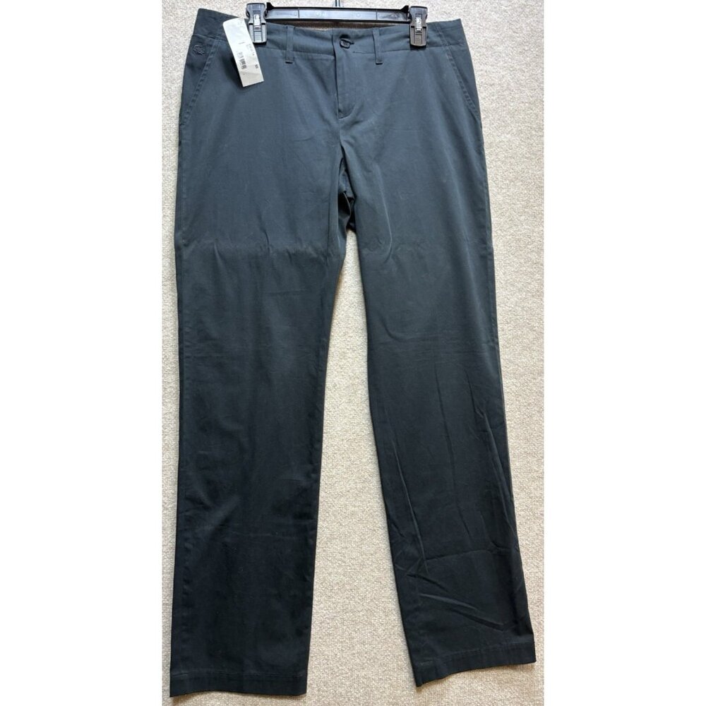 Lacoste Pants Womens 44/12 Tapered BLACK Zipper Pocket luxury Business NEW/WT